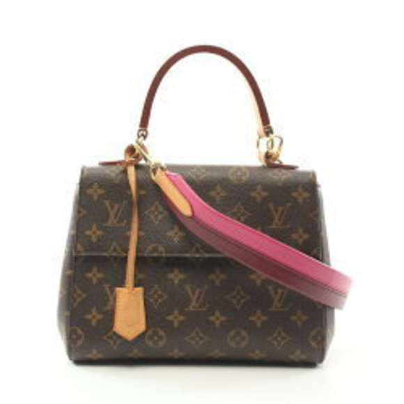 Louis Vuitton Cluny handbag Leather Monogram brown - Picture 1 of 8